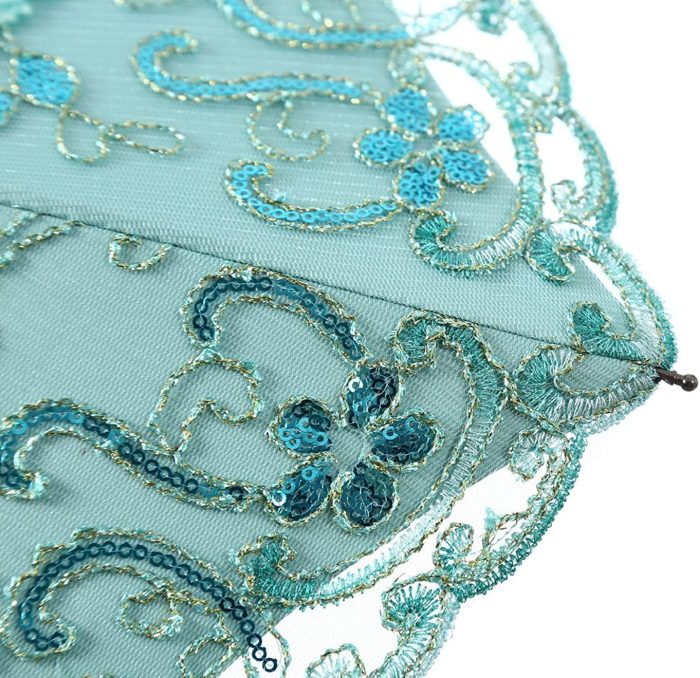 Custom Wedding Umbrellas Embroidered Lace Double-deck Anti-UV Parasol Sun/Rain/S - Image 8