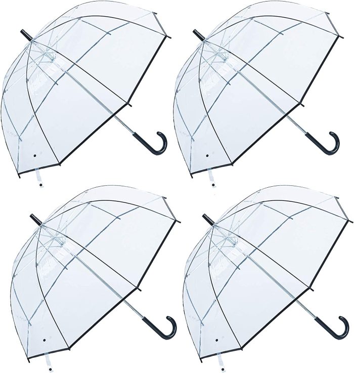 Custom Wedding Umbrellas Clear Lightwight Umbrella for Women  Kids - Automatic O