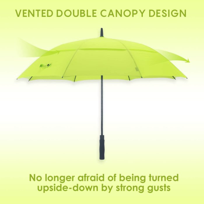 Custom umbrella Golf Umbrella Windproof Double Canopy UV Umbrella UPF 50+ A - Image 4