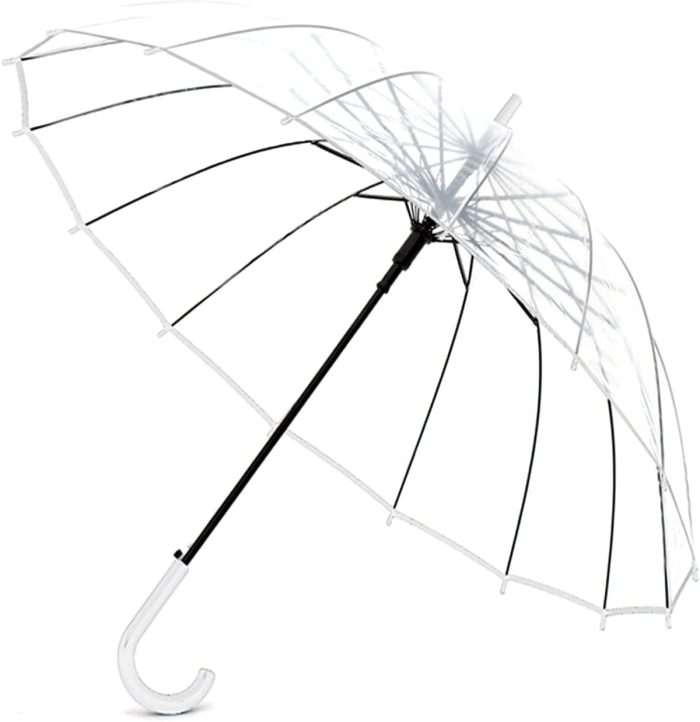 Custom Wedding Umbrellas Large Windproof Clear Bubble Travel Umbrella Automatic - Image 3