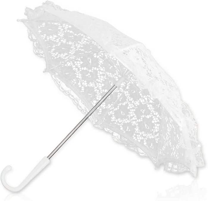 Custom Wedding Umbrellas Lace Umbrella  Wedding White Decoration Umbrella Vintag