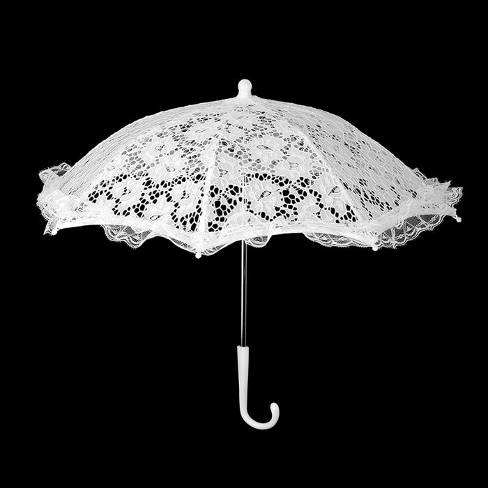 Custom Wedding Umbrellas Lace Umbrella  Wedding White Decoration Umbrella Vintag - Image 7