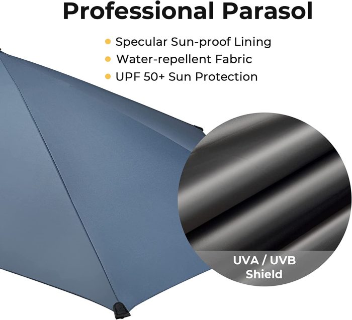 Custom umbrella UPF 50+ Adjustable Beach Umbrella XL with Universal Clamp f - Image 8