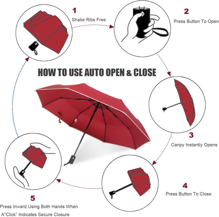 Custom umbrella Factory Outlet Automatic Open Close Portable Lightweight Tr - Image 6