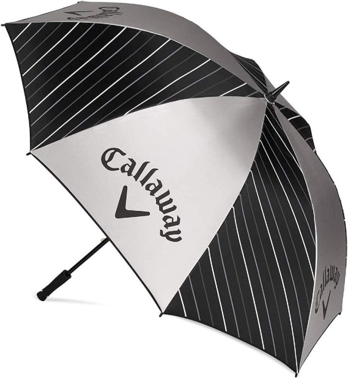 Custom umbrella Golf 64 UV Umbrella   BLACK/SILVER/WHITE"