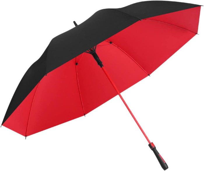 Custom umbrella Folding Long Handle Umbrella Rainproof Reinforced Double La