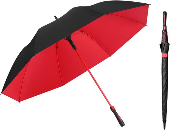 Custom umbrella Folding Long Handle Umbrella Rainproof Reinforced Double La - Image 6