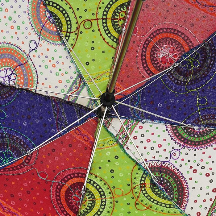 Custom Wedding Umbrellas Indian Handmade Designer Cotton Fashion Multi Colored U - Image 4