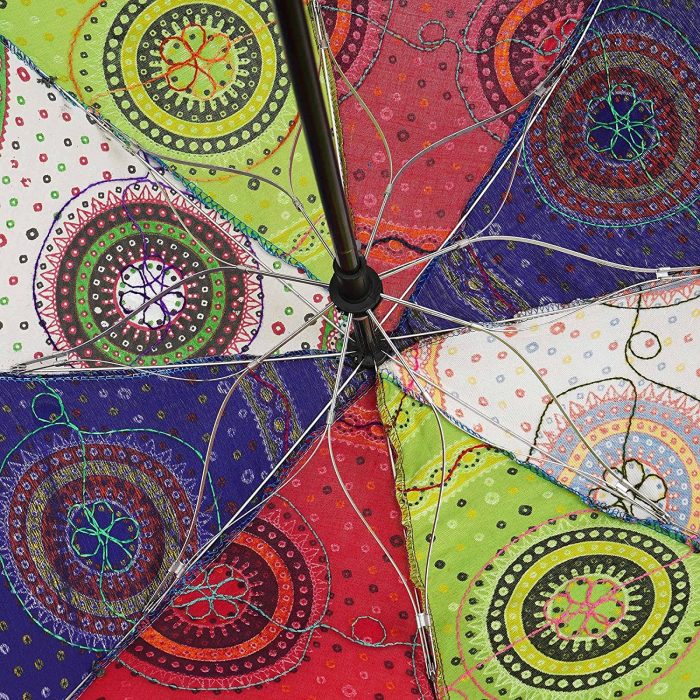 Custom Wedding Umbrellas Indian Handmade Designer Cotton Fashion Multi Colored U - Image 5