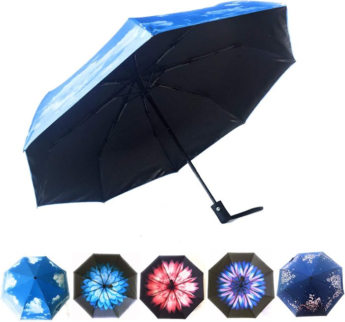 Compact Umbrella | UV Umbrella | Umbrellas for Women by Logo parasol Umbrellas With Your Brand | Sun Umbrella Rain | Som