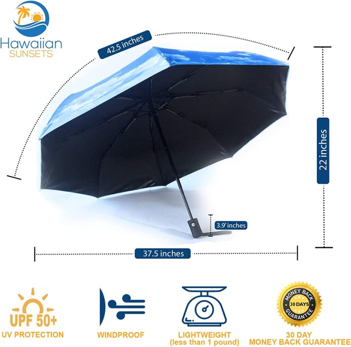 Compact Umbrella | UV Umbrella | Umbrellas for Women by Logo parasol Umbrellas With Your Brand | Sun Umbrella Rain | Som - Image 3