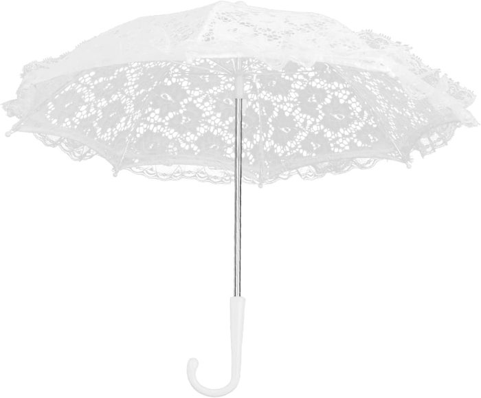 Custom Wedding Umbrellas Craft Flowers Lace Embroidery Umbrella Children's Stage - Image 9