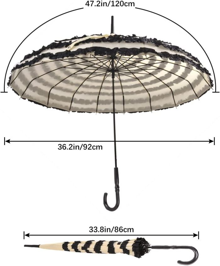 Custom Wedding Umbrellas Ladies Sunproof Umbrella Parasol Lace Flowers Pagoda-Sh - Image 7