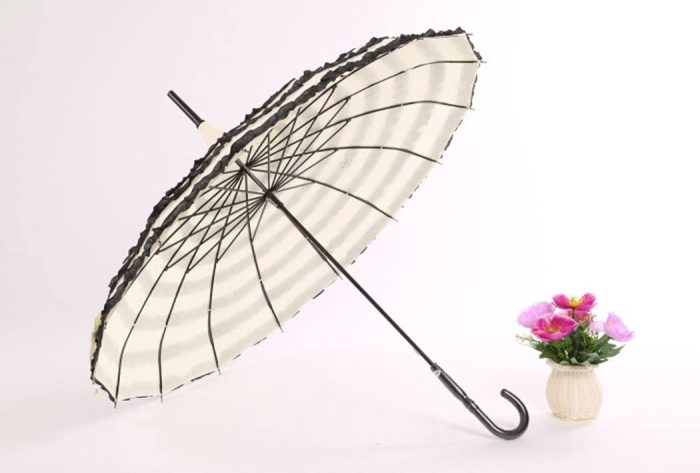 Custom Wedding Umbrellas Ladies Sunproof Umbrella Parasol Lace Flowers Pagoda-Sh - Image 8