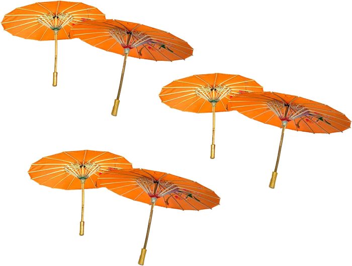 Custom Wedding Umbrellas PACK OF 6 Japanese Chinese Kids Size 22 Umbrella Paras" - Image 3