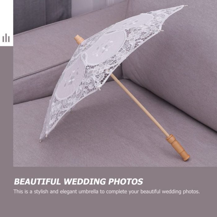 Custom Wedding Umbrellas Lace Umbrella Parasols Wedding Bridal Parasol Vintage B - Image 4