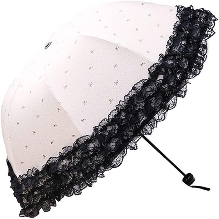 Custom Wedding Umbrellas Parasol Lace Umbrella Wedding Decoration Foldable Rainp