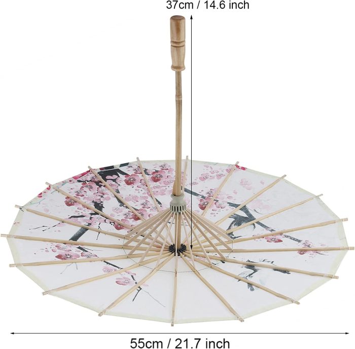 Custom Wedding Umbrellas Paper Umbrella Parasol  21.7in Chinese Paper Umbrella - Image 2