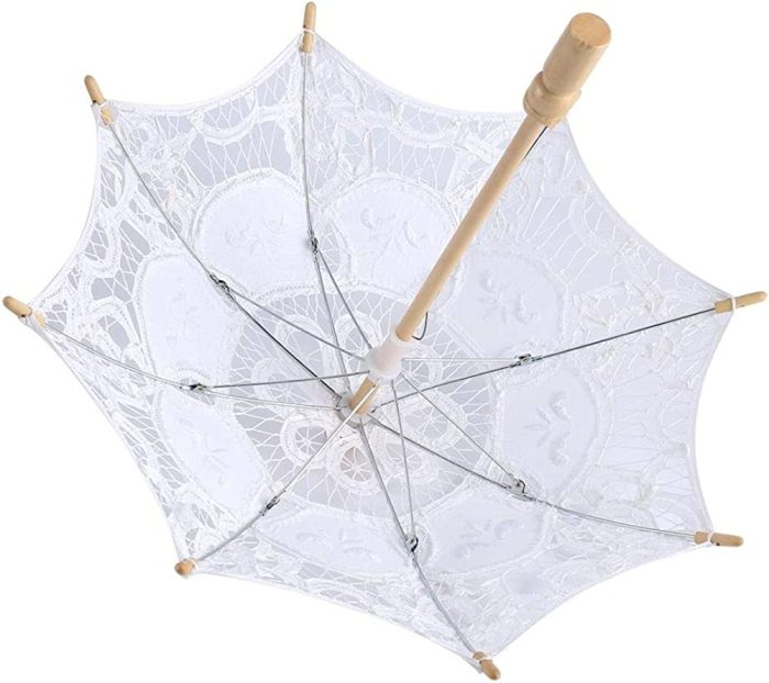 Custom Wedding Umbrellas Lace Umbrella Parasol Sun Lace Umbrella Women Wedding H - Image 2