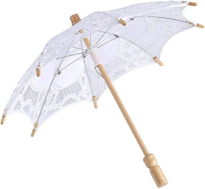 Custom Wedding Umbrellas Lace Umbrella Parasol Sun Lace Umbrella Women Wedding H - Image 8