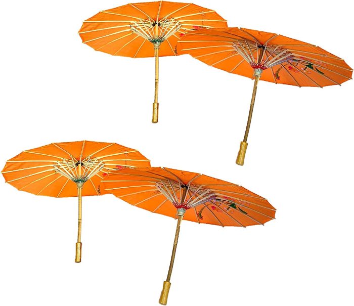 Custom Wedding Umbrellas PACK OF 4 Japanese Chinese Kids Size 22 Umbrella Paras" - Image 3