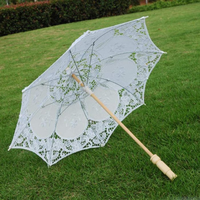 Custom Wedding Umbrellas Lace Umbrella Parasol Vintage Wedding Bridal Umbrella f - Image 4