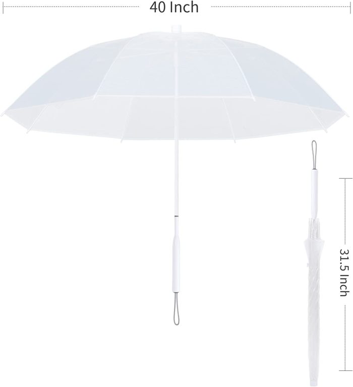 Custom Wedding Umbrellas Clear Umbrella Wedding for Rain Bubble Umbrella Dome Ra - Image 3