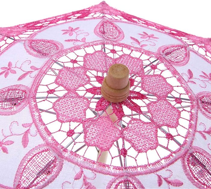 Custom Wedding Umbrellas Hotsale Parasol Umbrella Embroidered Lace for Bridal We - Image 9