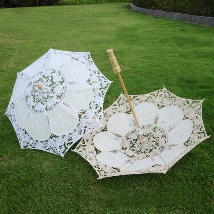 Custom Wedding Umbrellas Lace Umbrella Parasol Vintage Wedding Bridal Umbrella f - Image 8