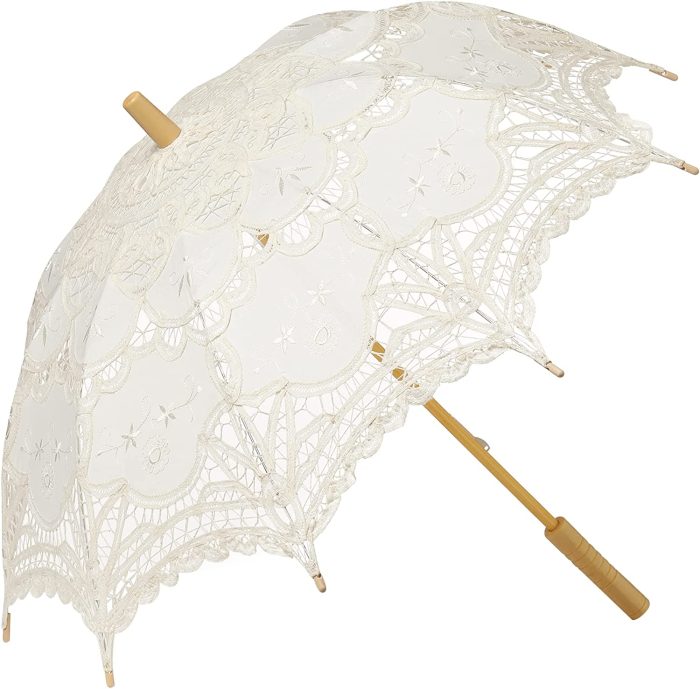 Custom Wedding Umbrellas Lace Umbrella Parasol Vintage Wedding Bridal Umbrella f - Image 6