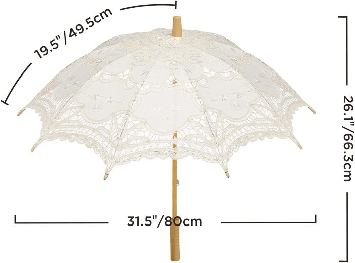 Custom Wedding Umbrellas Lace Umbrella Parasol Vintage Wedding Bridal Umbrella f - Image 7