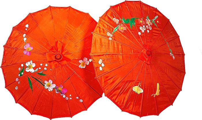 Custom Wedding Umbrellas PACK OF 2 Japanese Chinese 33 Umbrella Parasol For Wed" - Image 2