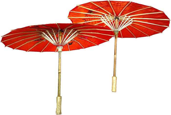 Custom Wedding Umbrellas PACK OF 2 Japanese Chinese 33 Umbrella Parasol For Wed" - Image 4