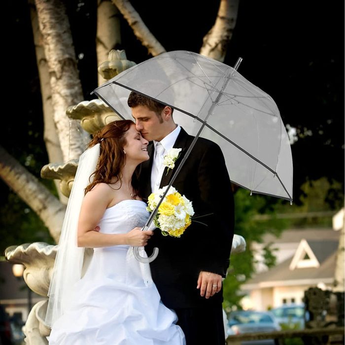 Custom Wedding Umbrellas Clear Bubble Umbrellas Large Transparent Dome Windproof - Image 6