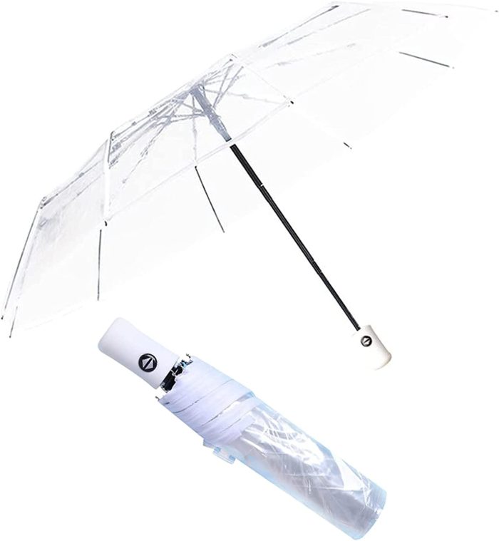 Custom Wedding Umbrellas Clear Umbrella  Women's Clear Bubble Umbrella  Automati