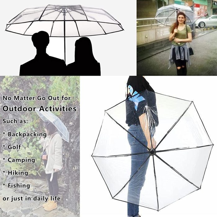 Custom Wedding Umbrellas Clear Umbrella  Women's Clear Bubble Umbrella  Automati - Image 5