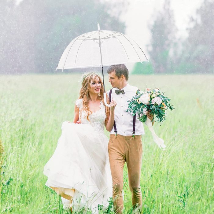 Custom Wedding Umbrellas Clear Umbrella  Wedding Rain Transparent Bulk Umbrella - Image 5