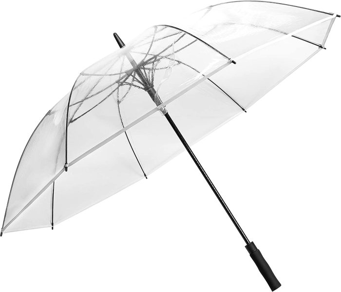 Custom umbrella 62Inch Clear Golf Umbrella Transparent Umbrellas Automatic