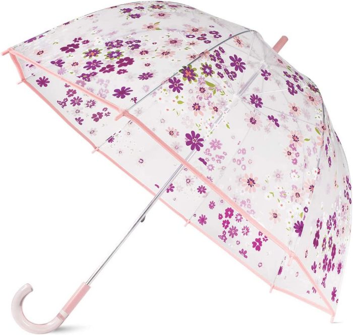 Custom Wedding Umbrellas Purple/Blush Floral Large Dome Umbrella  Pacific Petals