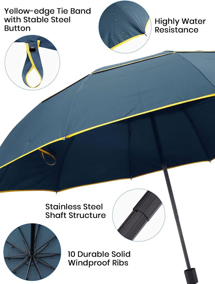 Custom umbrella Extra Large Golf Umbrella Folding Umbrella Rainproof Compac - Image 3